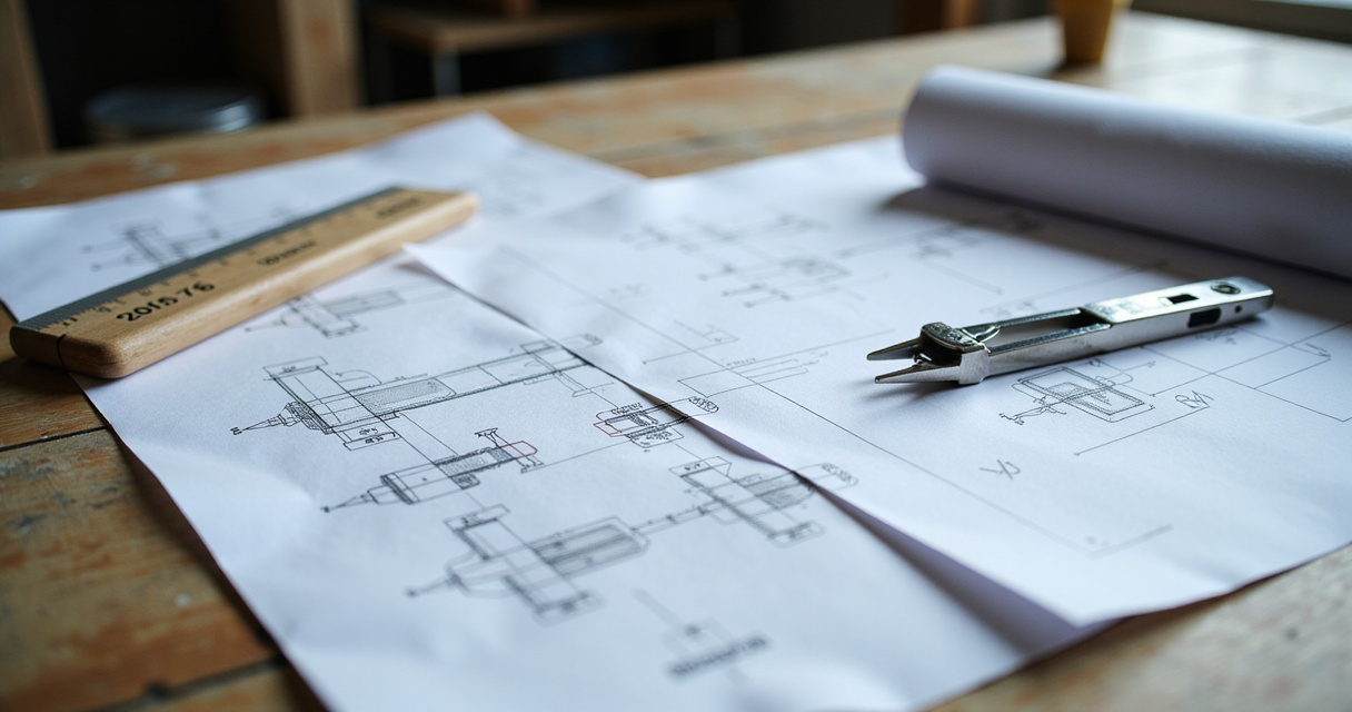 Bancada de curso de gratuito de desenho tecnico do